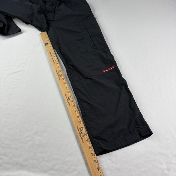 Vintage Polo Sport Ralph Lauren Track Pants Mens Medium Black Stretch Y2K - Picture 9 of 13